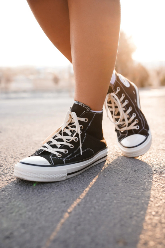 Converse All Star Black Cream
