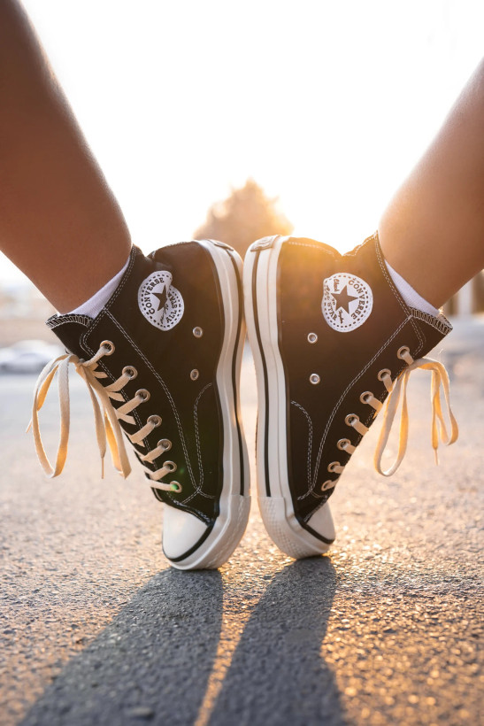 Converse All Star Black Cream
